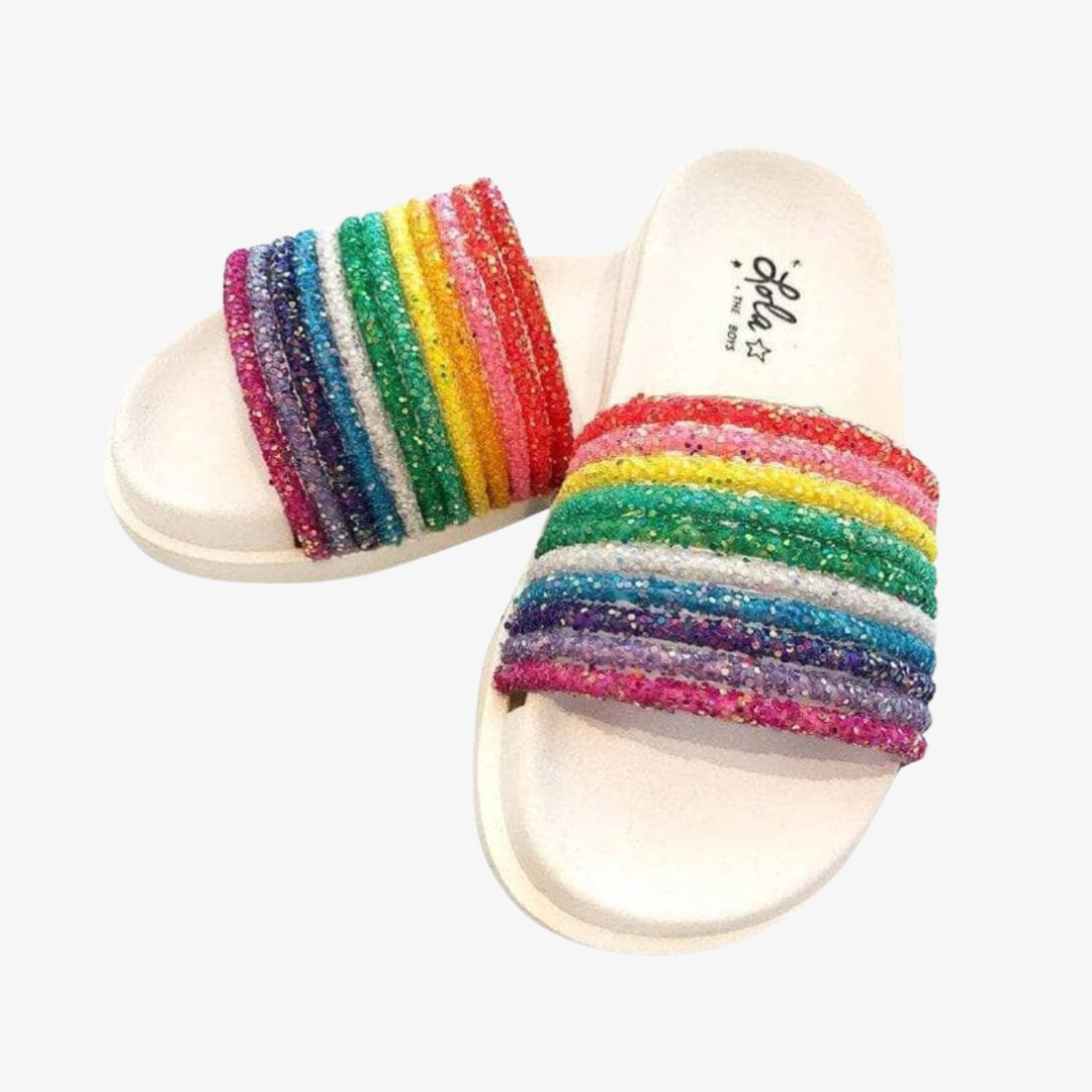 Glitter Rainbow Slides